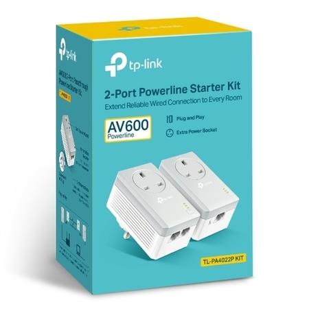 TP-Link TL-PA4022P KIT AV600 Passthrough Powerline Starter Kit