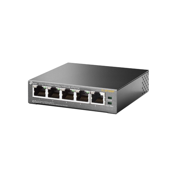TP-Link TL-SF1005P 5-Port 10/100Mbps with 4-Port PoE Desktop Switch