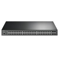 TP-Link JetStream 48-Port Gigabit and 4-Port 10GE SFP+ L2+ Managed Switch with 48-Port PoE+