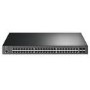 TP-Link JetStream 48-Port Gigabit and 4-Port 10GE SFP+ L2+ Managed Switch with 48-Port PoE+