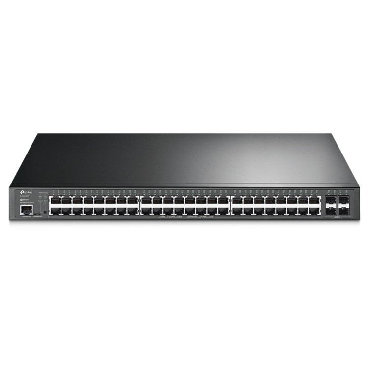 TP-Link JetStream 48-Port Gigabit and 4-Port 10GE SFP+ L2+ Managed Switch with 48-Port PoE+