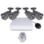 electriQ CCTV System - 4 Channel 1080p NVR with 4 x HD Bullet Cameras & 2TB HDD