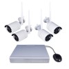 electriQ Wireless CCTV System - 4 Channel 1080p with 4 x Bullet Cameras - Hard Drive Required