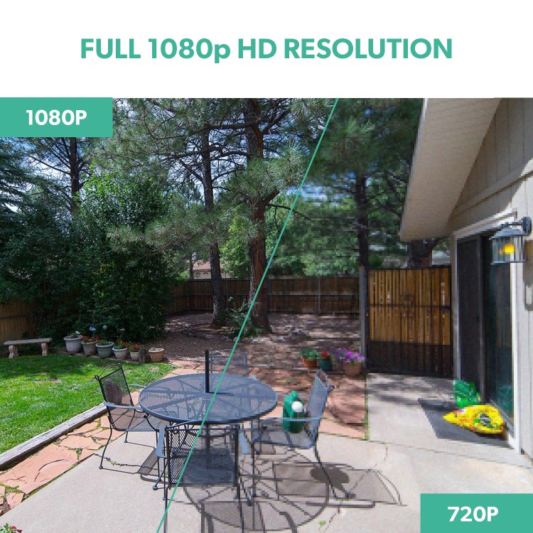 Refurbished electriQ 4 Camera 1080p HD DVR CCTV System with 1TB HDD