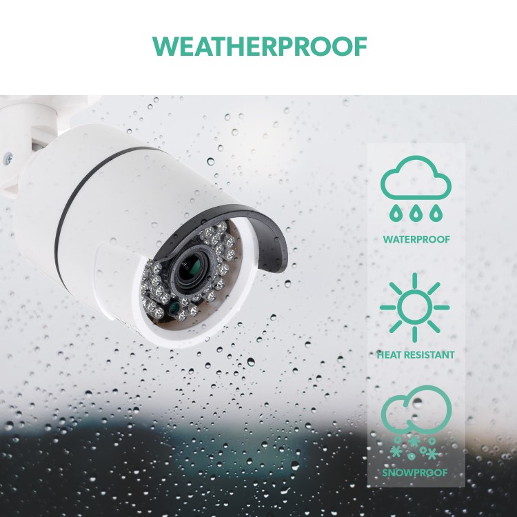 Refurbished electriQ 4 Camera 1080p HD DVR CCTV System with 1TB HDD