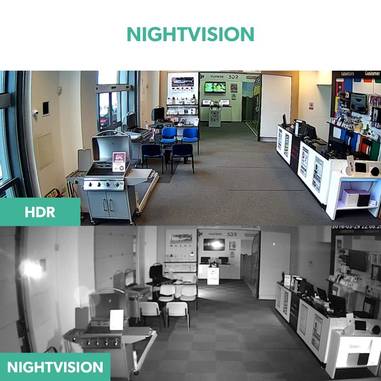 Refurbished electriQ 4 Camera 1080p HD DVR CCTV System with 1TB HDD