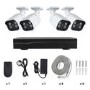 Refurbished electriQ 4 Camera 5MP HD NVR CCTV System with 2TB HDD