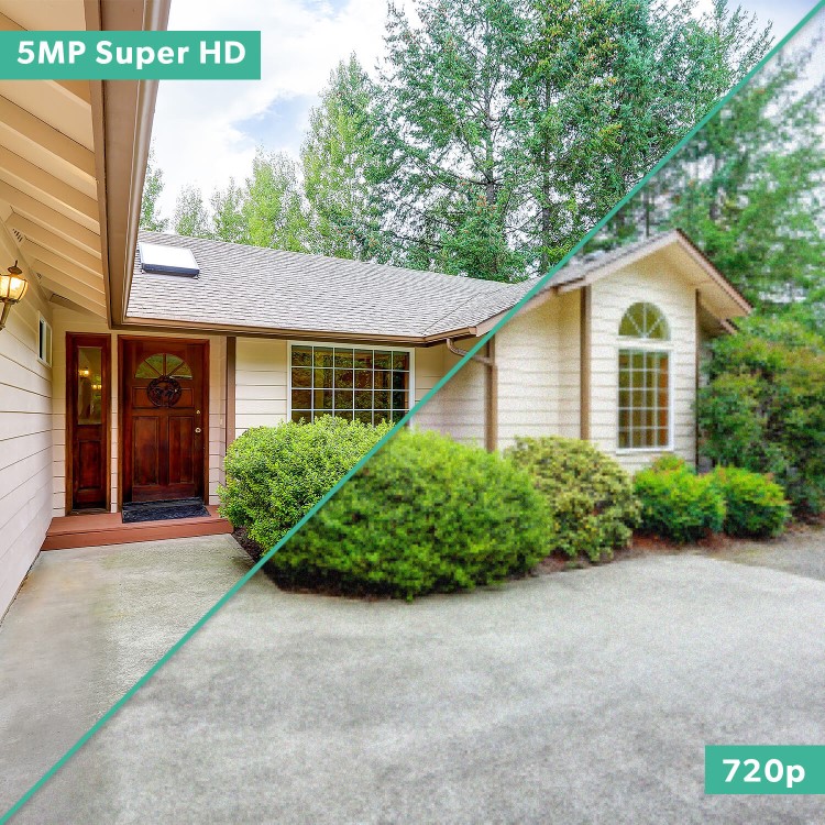 electriQ 4 Camera 5MP HD NVR CCTV System -  No HDD