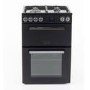 Tesla Series 3 60cm Dual Fuel Cooker - Black