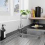 Essence Otto Chrome Twin Lever Kitchen Mixer Tap