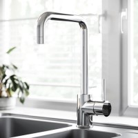 GRADE A1 - Elwood Single Lever Chrome Monobloc Kitchen Sink Mixer Tap GRADE A1 - Elwood Single Lever Chrome Monobloc Kitchen Sink Mixer Tap