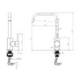 Black Single Lever Kitchen Mixer Tap - Enza Elwood