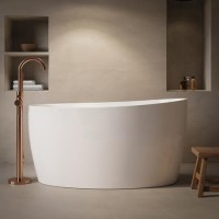 GRADE A1 - Freestanding Japanese Soaking Deep Bath 1500 x 800mm - Tokyo