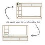 White Pine Low Bunk Bed - Converts to a Cabin Bed - Topsy