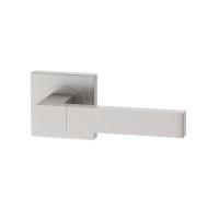 Internal Pearl Nickel Lever Fire Door Handle with Latch and Hinges Pack - 75mm Latch - Torne - XL Joinery