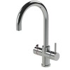 GRADE A1 - Boiling Water Kitchen Tap 3 in 1 Curve Chrome 