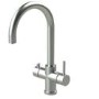 Boiling Water Kitchen Tap 3 in 1 Curve Brushed Nickel