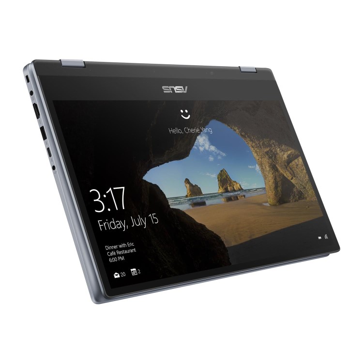 Asus VivoBook Flip 14 Core i3-7020U 4GB 128GB SSD 14 Inch Windows 10 Home 2-in-1 Convertible Laptop