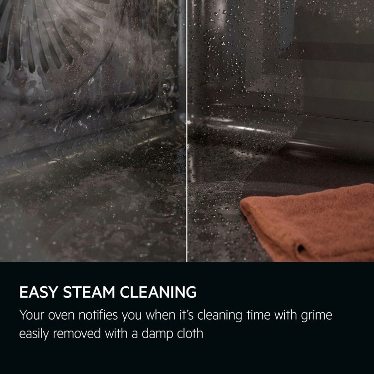 AEG 8000 Series TP8SB731AB MealAssist Electric Single Oven with SteamPro -