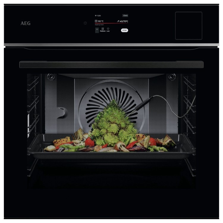 AEG 8000 Series TP8SB731AB MealAssist Electric Single Oven with SteamPro -