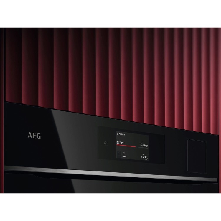 AEG 8000 Series MealAssist Electric Single Oven with SteamPro - Black