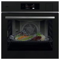 AEG 8000 Series MealAssist Electric Single Oven with SteamPro - Matt Black