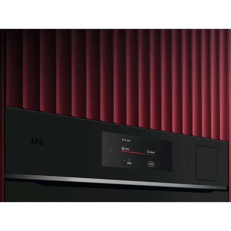 AEG 8000 Series MealAssist Electric Single Oven with SteamPro - Matt Black