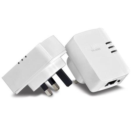 TRENDnet 500Mbps 1 Port Nano Powerline Adapter - 2 Pack