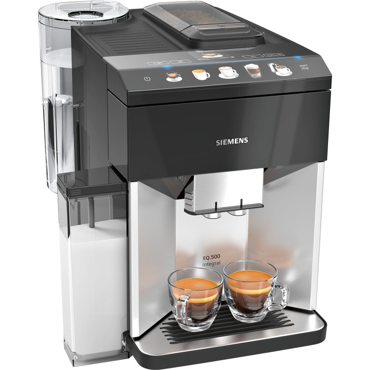 Siemens EQ500 Fully Automatic Bean To Cup Coffee Machine - Silver