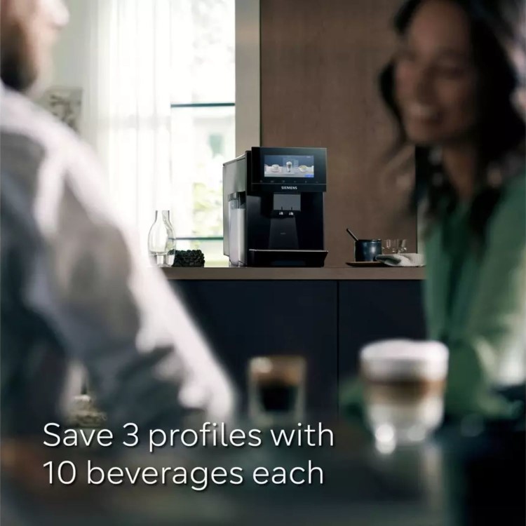 Siemens TQ903GB9 EQ900 Bean-to-Cup Coffee Machine – Dual Hopper baristaMode & iSelect Touchscreen