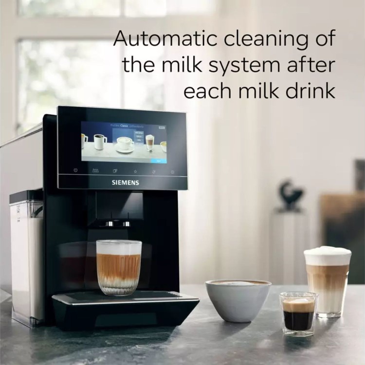 Siemens TQ903GB9 EQ900 Bean-to-Cup Coffee Machine – Dual Hopper baristaMode & iSelect Touchscreen