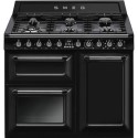 TR103BL Smeg Victoria 100cm Dual Fuel Range Cooker - Black