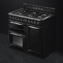 Smeg 100cm Victoria Dual Fuel Range Cooker - Black
