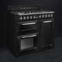 Smeg 100cm Victoria Dual Fuel Range Cooker - Black