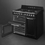 Smeg Victoria 100cm Dual Fuel Range Cooker - Black