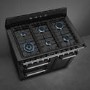Smeg Victoria 100cm Dual Fuel Range Cooker - Black