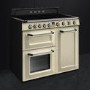 Smeg TR103IP 100cm Victoria Gloss Cream Three Cavity Traditional Cooker with Side Opening