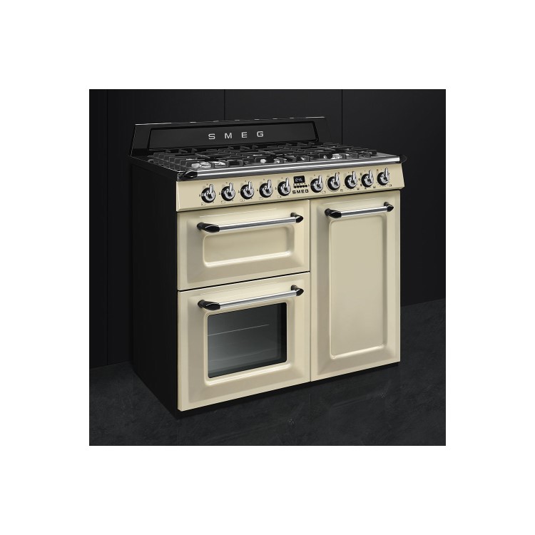 Smeg Victoria 100cm Dual Fuel Range Cooker - Cream
