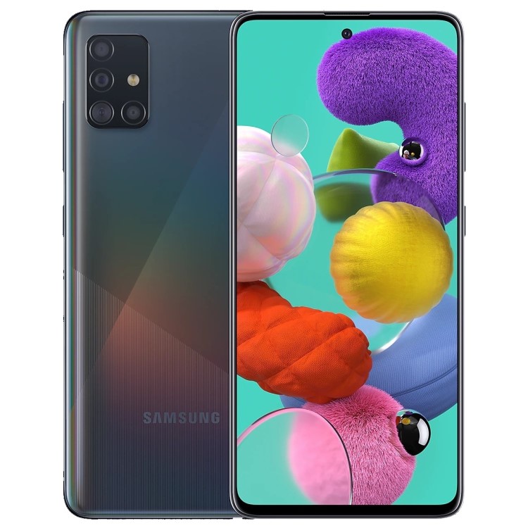 Refurbished Samsung Galaxy A51 128GB 4G SIM Free Smartphone - Prism Crush Black