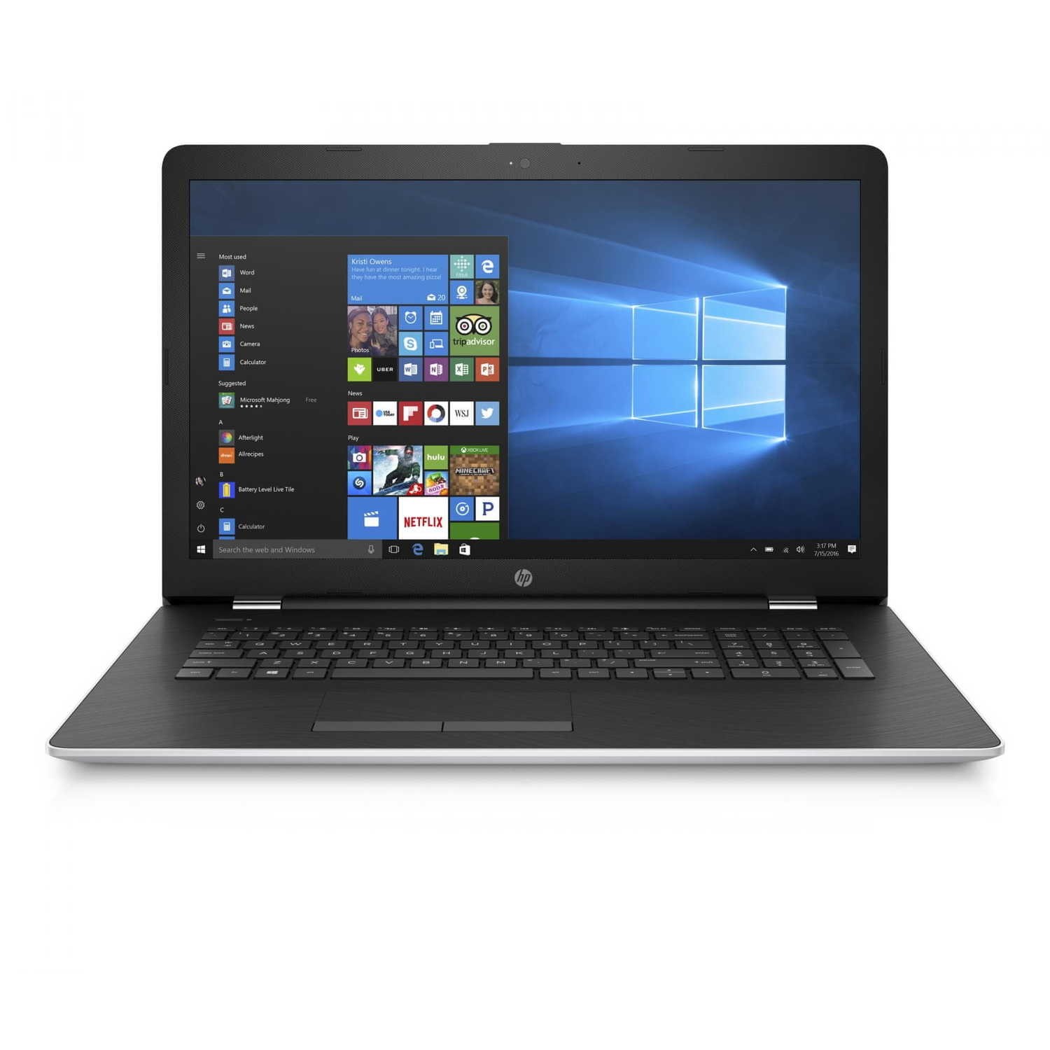 Refurbished HP 17-BS0XX Core i3-7100U 4GB 1TB 17.3 Inch Windows 10