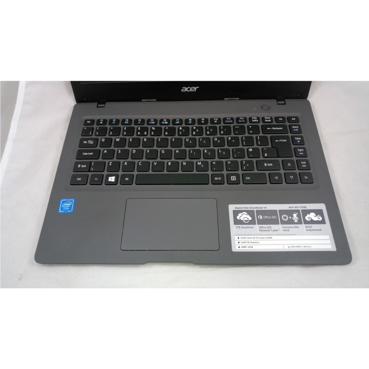 Refurbished Acer Aspire One T-431 Intel Celeron N3060 2GB 32GB 14 Inch Windows 10 Laptop