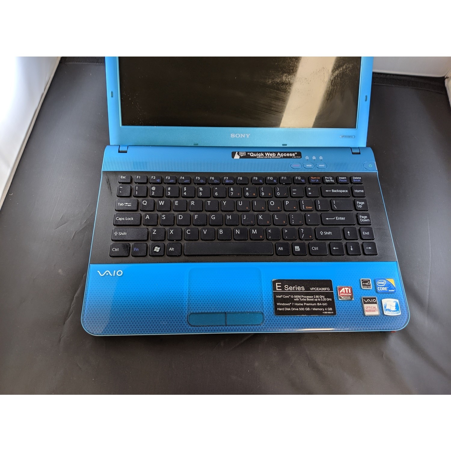 Refurbished Sony VPCEA36FG Core i5 M560 4GB 500GB DVD-RW 15.6 Inch