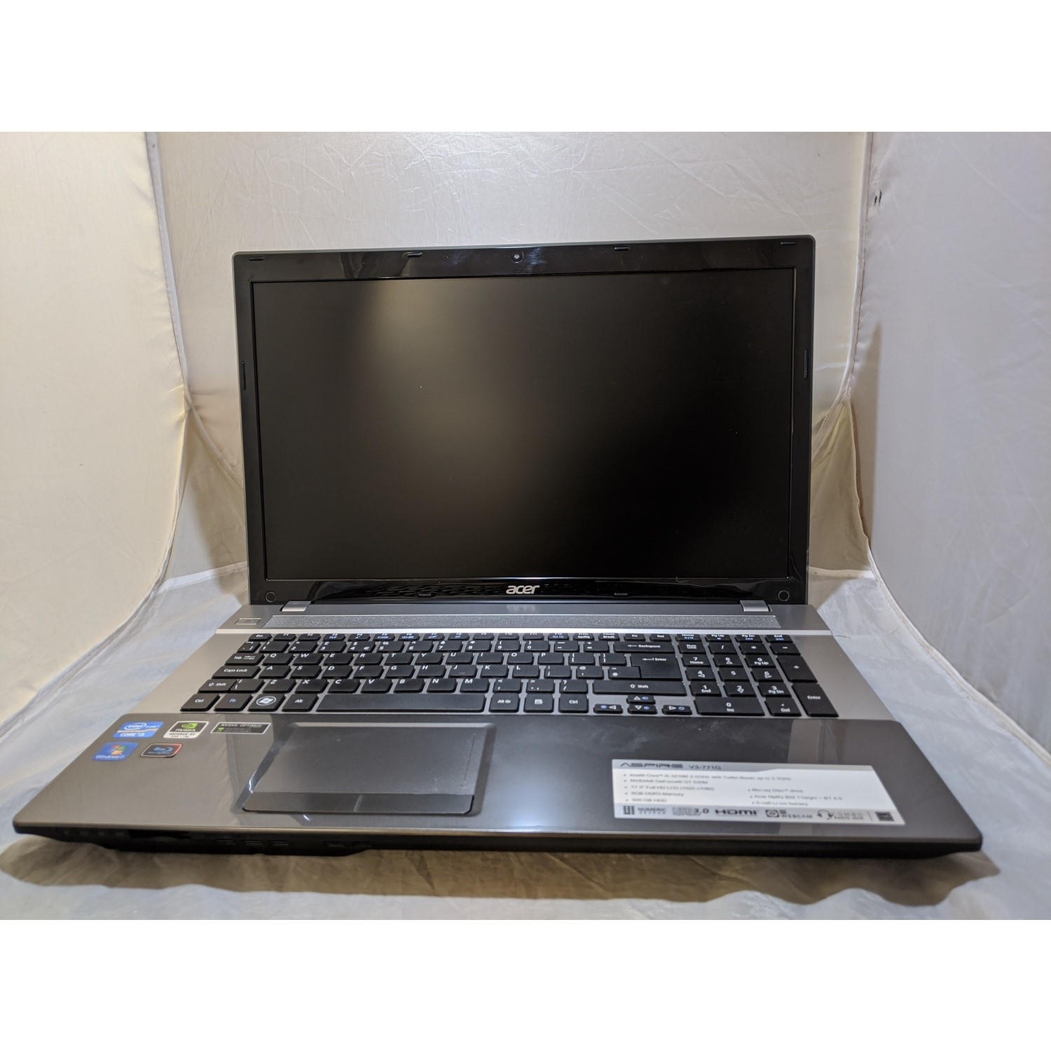 Refubished ACER ASPIRE V3-771 Core i5-3210M 6GB 500GB BD-ROM 17.3 