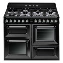 TR4110BL1 Smeg Victoria 110cm Dual Fuel Range Cooker - Black