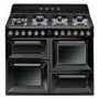 Smeg Victoria 110cm Dual Fuel Range Cooker - Black