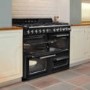 Smeg Victoria 110cm Dual Fuel Range Cooker - Black