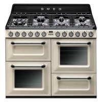 Smeg TR4110P1 Victoria Traditional 110cm Dual Fuel Range Cooker - Cream