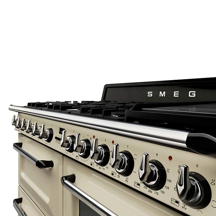 Smeg TR4110P1 Victoria Traditional 110cm Dual Fuel Range Cooker - Cream