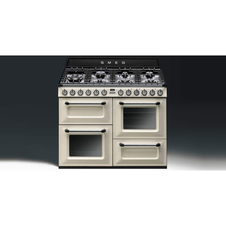 Smeg TR4110P1 Victoria Traditional 110cm Dual Fuel Range Cooker - Cream