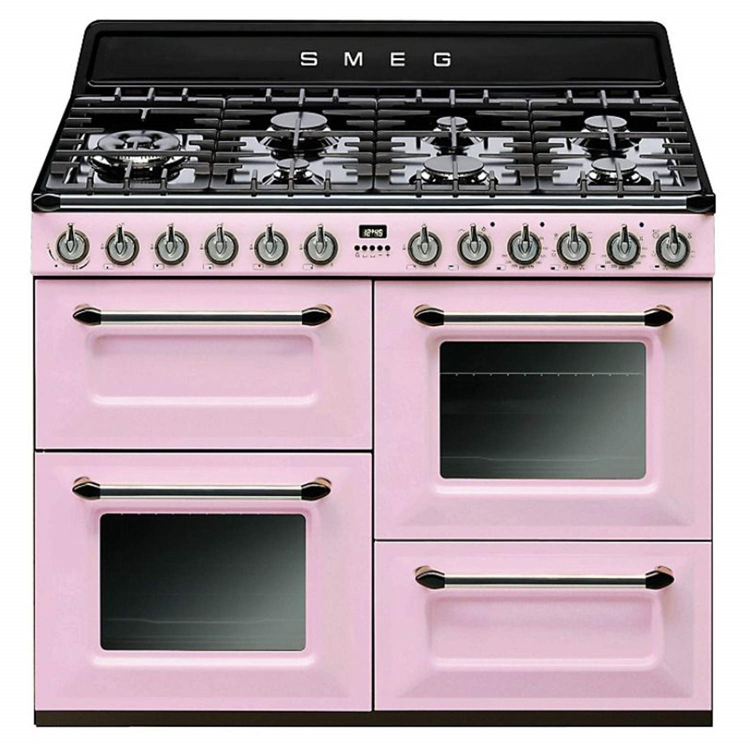 Smeg TR4110RO Victoria Traditional 110cm Dual Fuel Range Cooker Pink